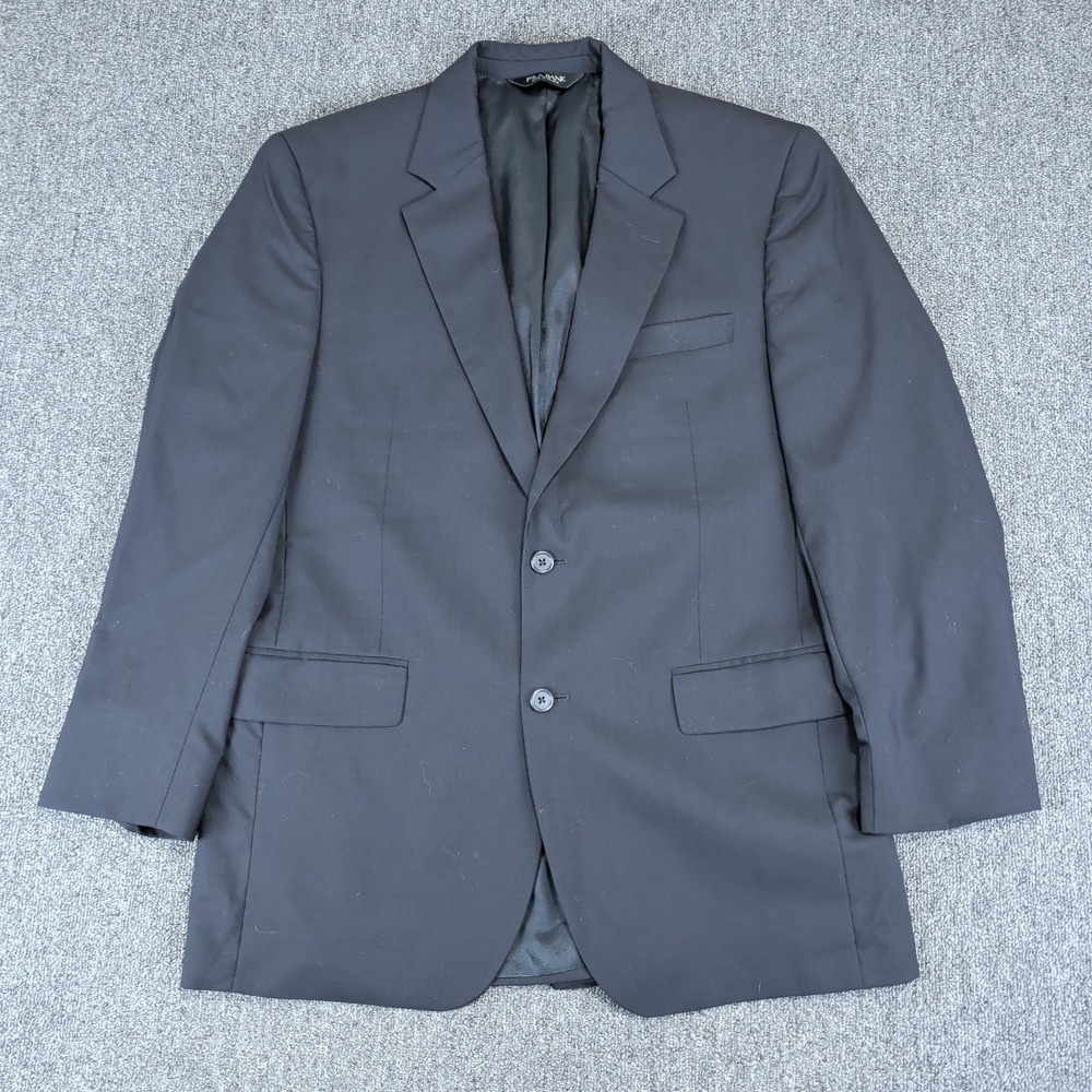 Jos A Bank Classic Professional Blazer Mens 41R Black 100% Wool Suit Jacket — photo 2